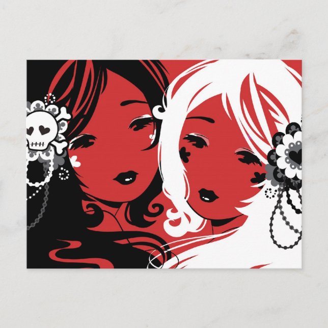 Miss Sugar & Miss Cyanide Postcard (Front)
