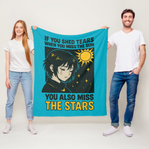Miss the stars fleece blanket