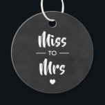 Miss to Mrs Bridal Shower Gift Tag, Chalkboard Favour Tags<br><div class="desc">These are the perfect little gift tags. You can customise front and back text.</div>