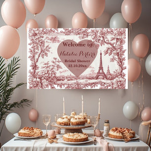 Miss to Mrs Bridal Shower Paris French Country  Banner