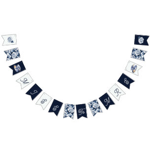 Miss to Mrs. Bridal Shower Something Blue Bunting