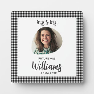 Miss to Mrs Bride Future Mrs Boho Bridal Shower Plaque