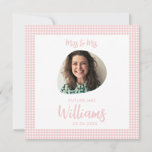 Miss to Mrs Future Mrs Modern Boho Flat Card