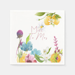 Miss to Mrs paper napkins