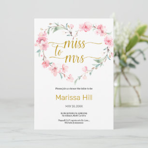 MISS TO MRS - Sakura Bridal Shower Invitation
