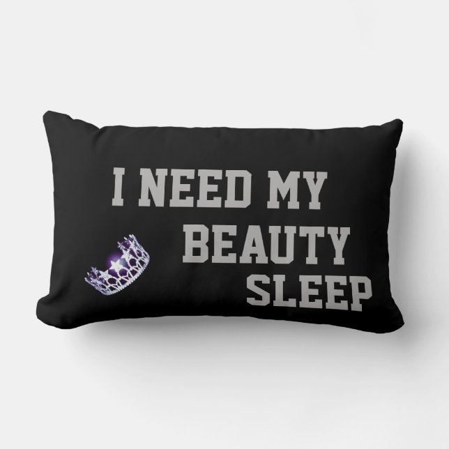 Miss USA America style Crown Need My Sleep Pillow (Front)