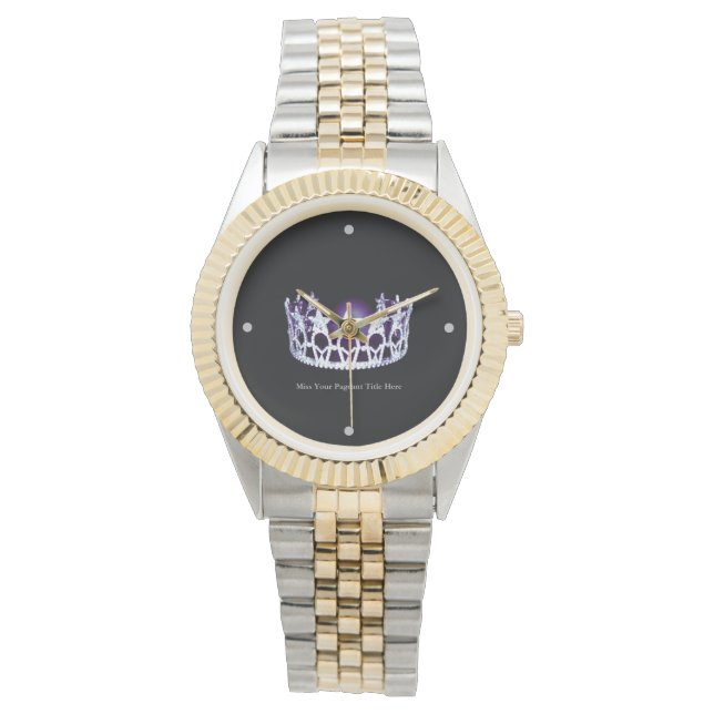 Miss USA America style Custom Two-Tone Watch (Front)
