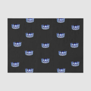 Miss USA Blue Crown Tissue Paper