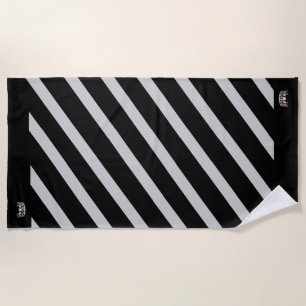 Miss USA Custom Stripe SLVR Crown Beach Towel