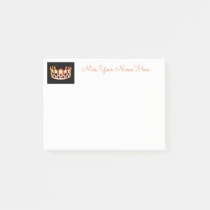 Miss USA Orange Crown Post-it-Notes Post-it Notes