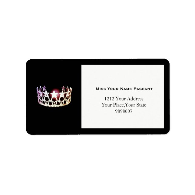 Miss USA Silver Crown Address Labels (Front)