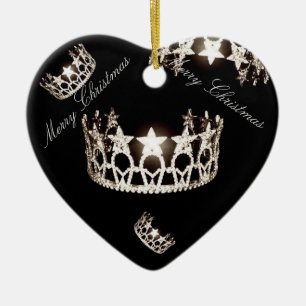 Miss USA Silver Crown Christmas Ornament