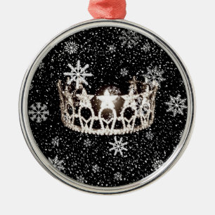 Miss USA Silver Crown Christmas Ornament