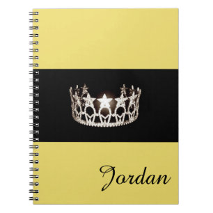 Miss USA Silver Crown Notebook Custom Name