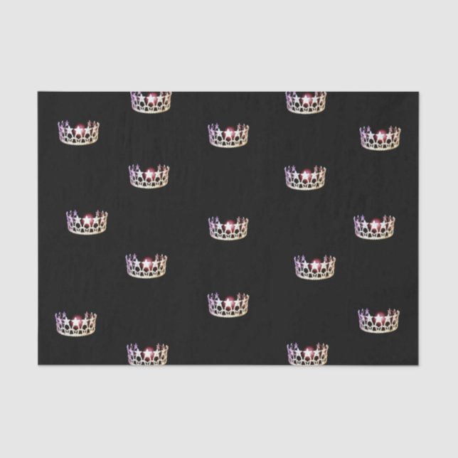Miss USA Silver Crown Tissue Paper (Front)
