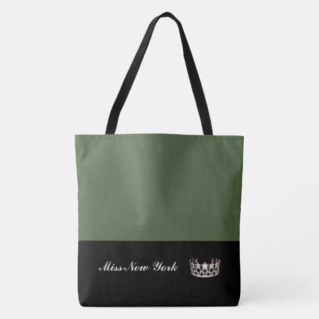 Miss USA Silver Crown Tote Bag-Large Cactus (Front)