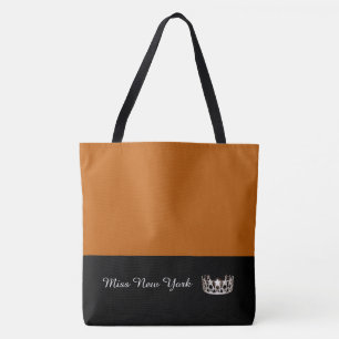 Miss USA Silver Crown Tote Bag-LRGE Pumpkin Bag