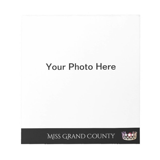 Miss USA State Silver Crown Autograph Pad (Front)