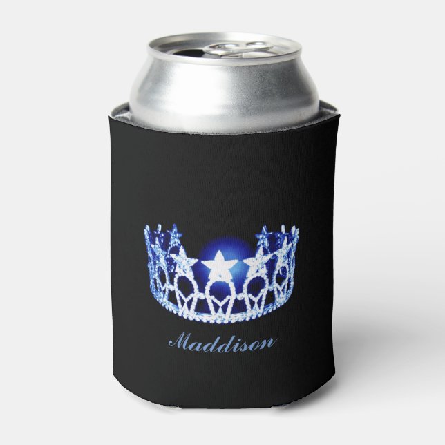 Miss USA style Crown Custom Can Cooler (Can Front)