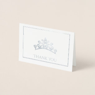 Miss USA style Pageant Foil Tiara Mini Card