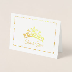 Miss USA style Pageant Gold Foil Tiara Card