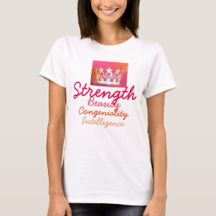 Miss USA type Pageant Crown Crop Top-The Virtues T-Shirt
