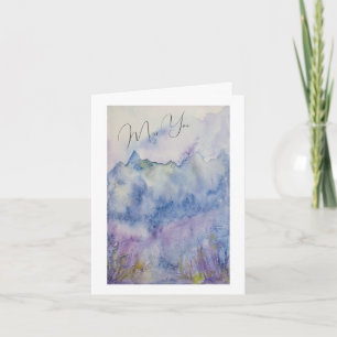 Miss You Atmospheric Landscape Card