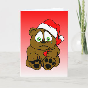 miss you beary much holiday card