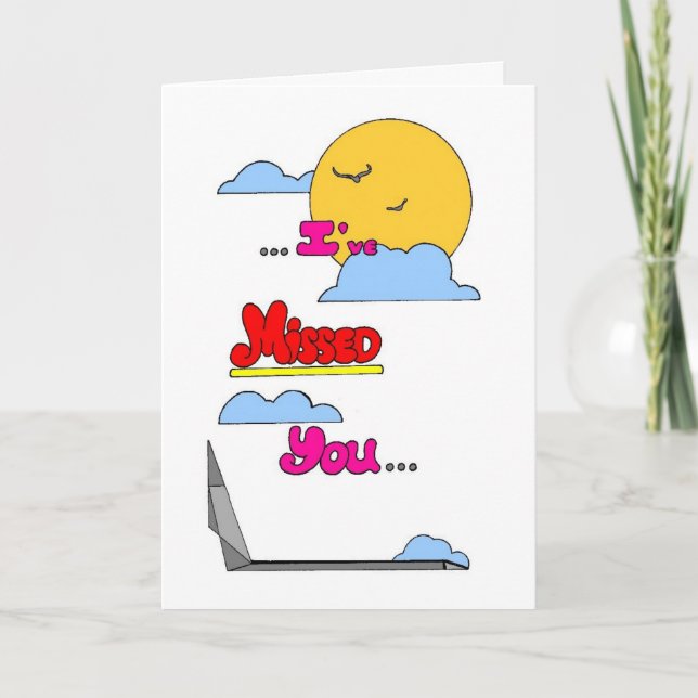 Miss you! card (Front)