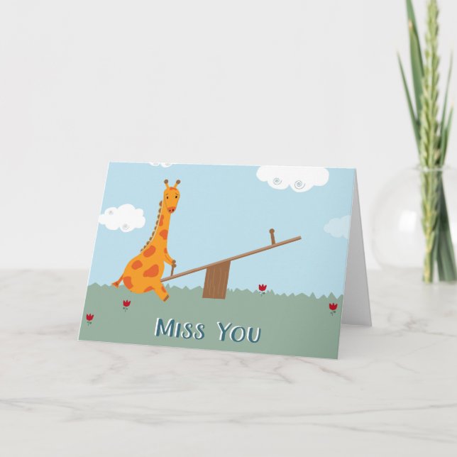 Miss You Card (Front)