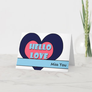 Miss You Greeting Card