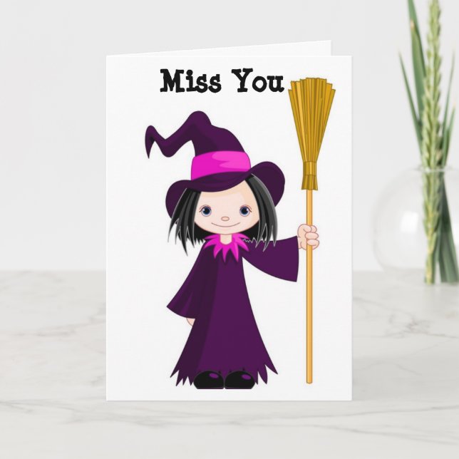 MISS YOU ***LOVE YOU** HAPPY/FUN HALLOWEEN CARD (Front)