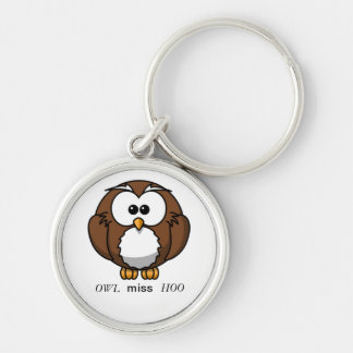 Miss you owl Keychain