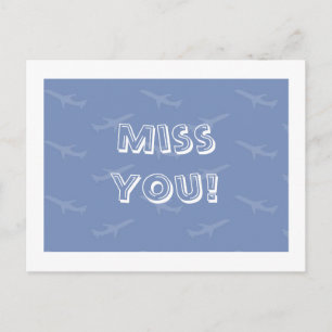 Miss You Postcard