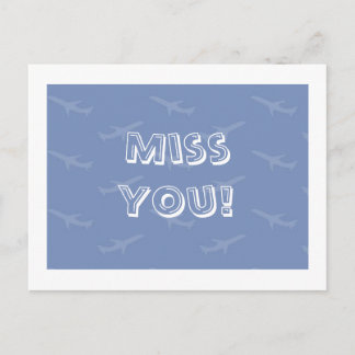 Miss You Postcard