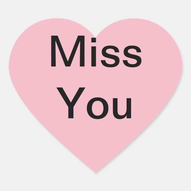 “Miss You” Stickers to use on cards or such (Front)