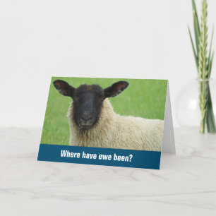 Miss You Thinking of You Just Because Funny Card