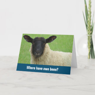 Miss You Thinking of You Just Because Funny Card