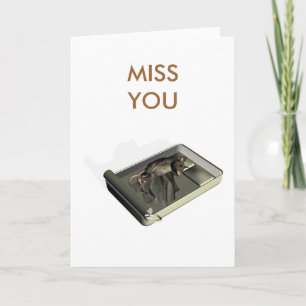 miss you very much card