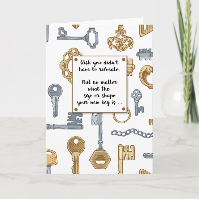 Miss You When You Relocate Keys Card (Front)