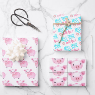 Miss Your Cute Face Wrapping Paper Sheets