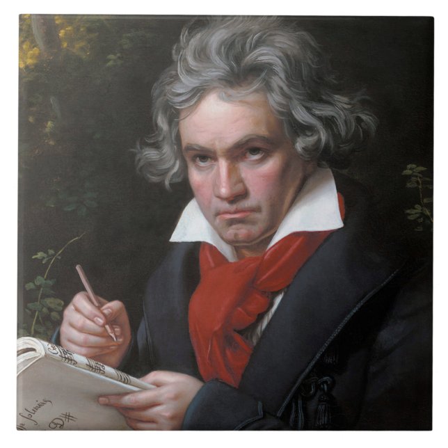 Missa Solemnis: Ludwig Beethoven Classical Music Ceramic Tile (Front)