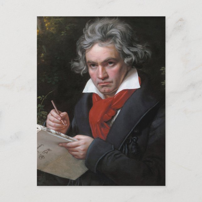 Missa Solemnis: Ludwig Beethoven Classical Music Postcard (Front)