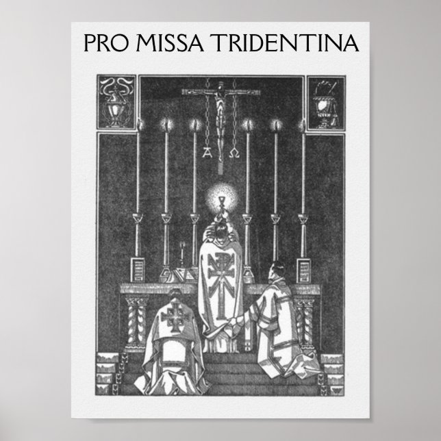 missa solemnis, PRO MISSA TRIDENTINA Poster (Front)