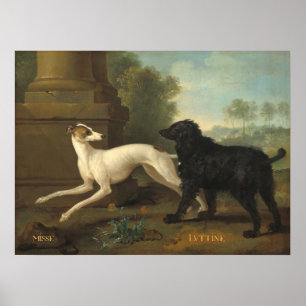 Misse and Luttine - Jean-Baptiste Oudry Fine Art Poster