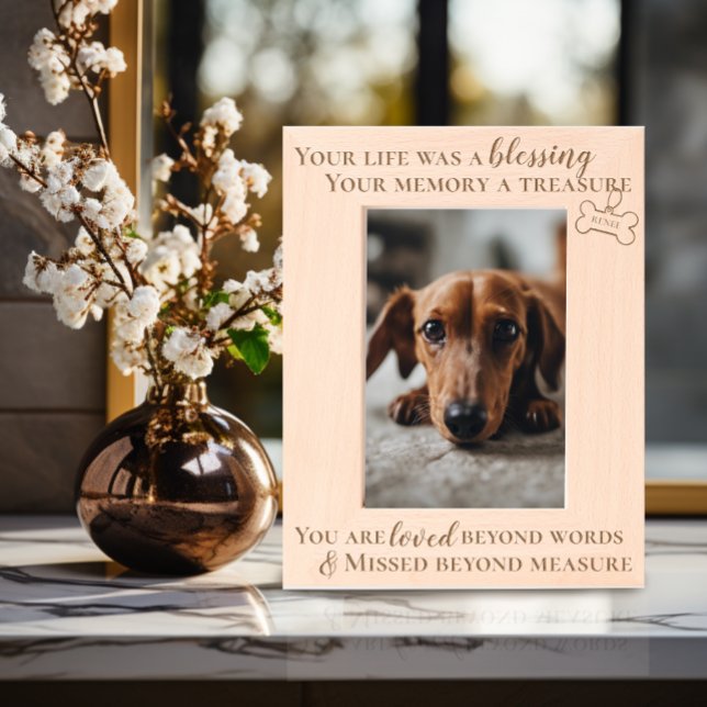 Missed Beyond Measure Pet Memorial Keepsake  Etched Frames (Creator Uploaded)