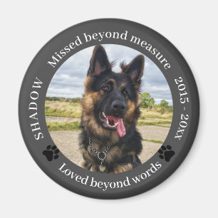 Missed Beyond Measure Pet Photo Memorial Magnet