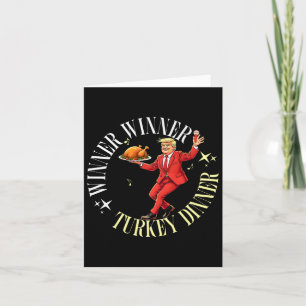 Missed Thanksgiving Great Again Funny Trump Dancin Card