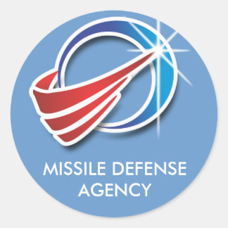 Missile Defence Agency Classic Round Sticker