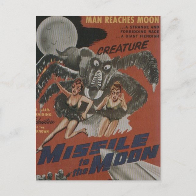 Missile to the Moon Postcard (Front)